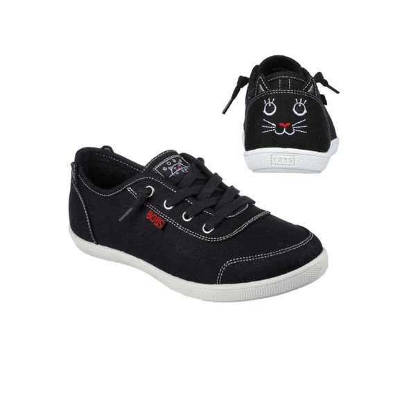 Sneakers Slip-ons Skechers Bobs B Cute - Heel Strut Cat/Chat Design - Picture 1 of 9